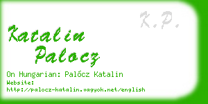 katalin palocz business card
