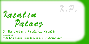 katalin palocz business card